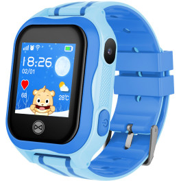 Forever Smartwatch See Me Kw-300 2g Reloj Inteligente Para  Niños Con Gps/lbs/wificámararesistente A Salpicaduras Azul