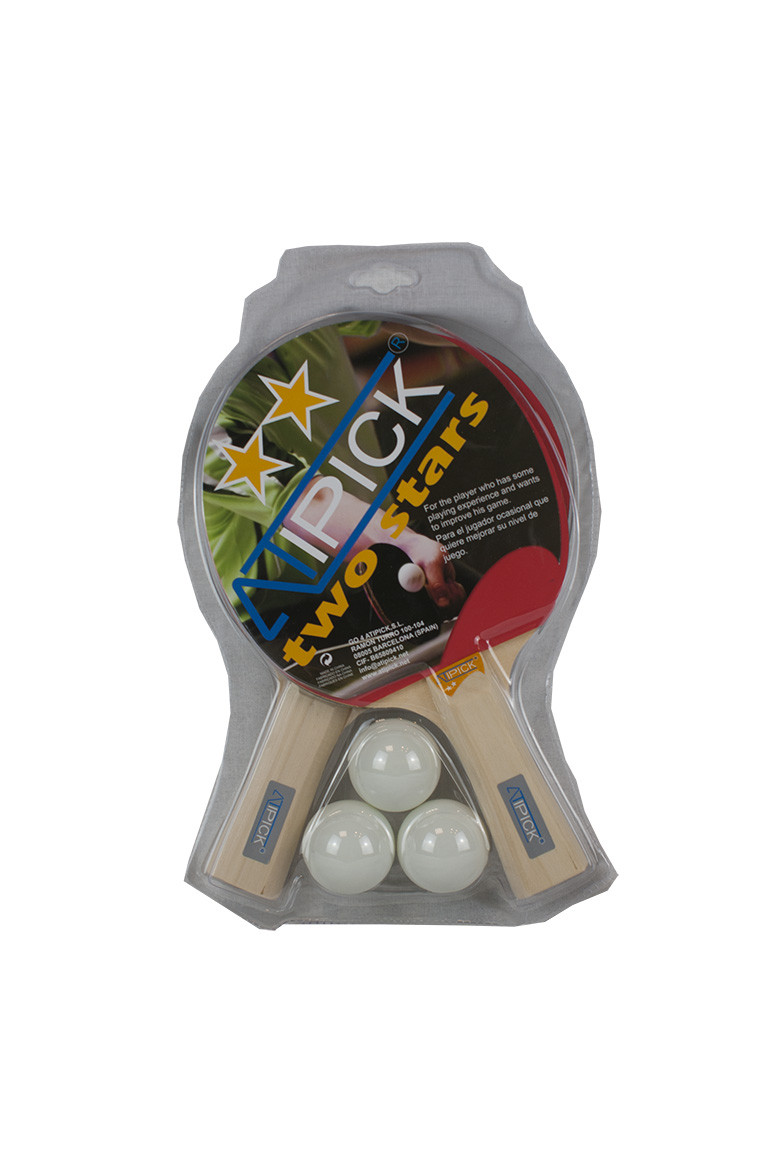 Atipick Juego Ping-pong 2 Palas + 3 Pelotas En Blister Atipick Juego Ping-pong 2 Palas + 3 Pelotas En Blister