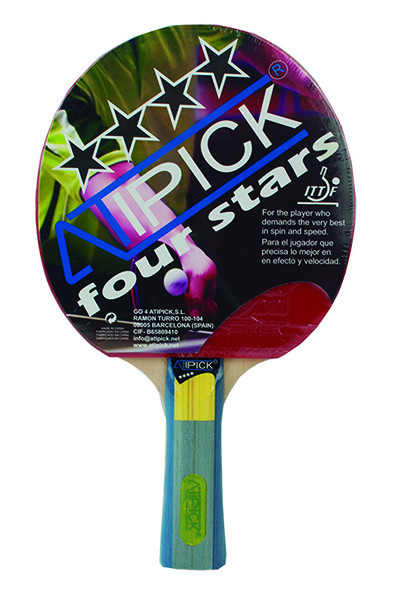 Atipick Pala Ping-pong Avanzado 4 Goma Lisa 1.8 Mm Ittf Atipick Pala Ping-pong Avanzado 4 Goma Lisa 1.8 Mm Ittf