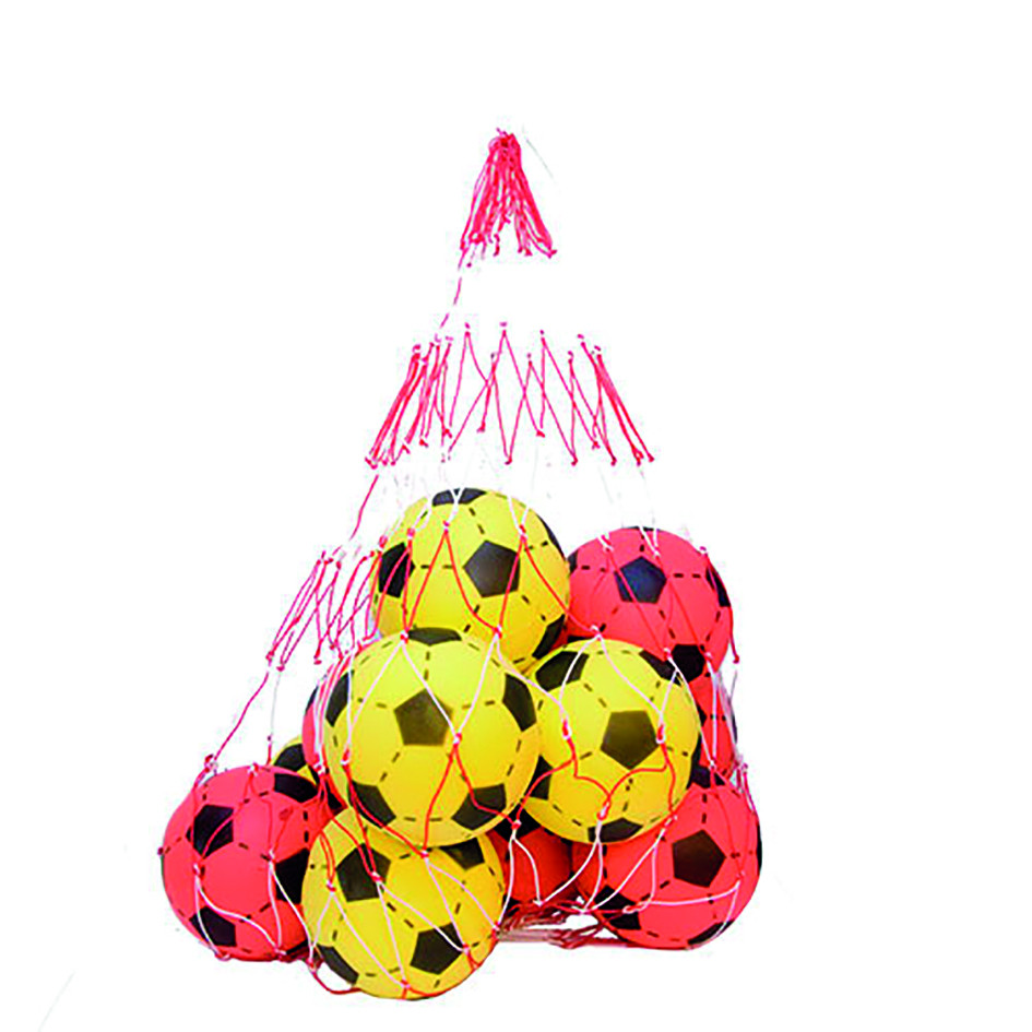 Atipick Red Nylon Portabalones Para 10 Balones Atipick Red Nylon Portabalones Para 10 Balones