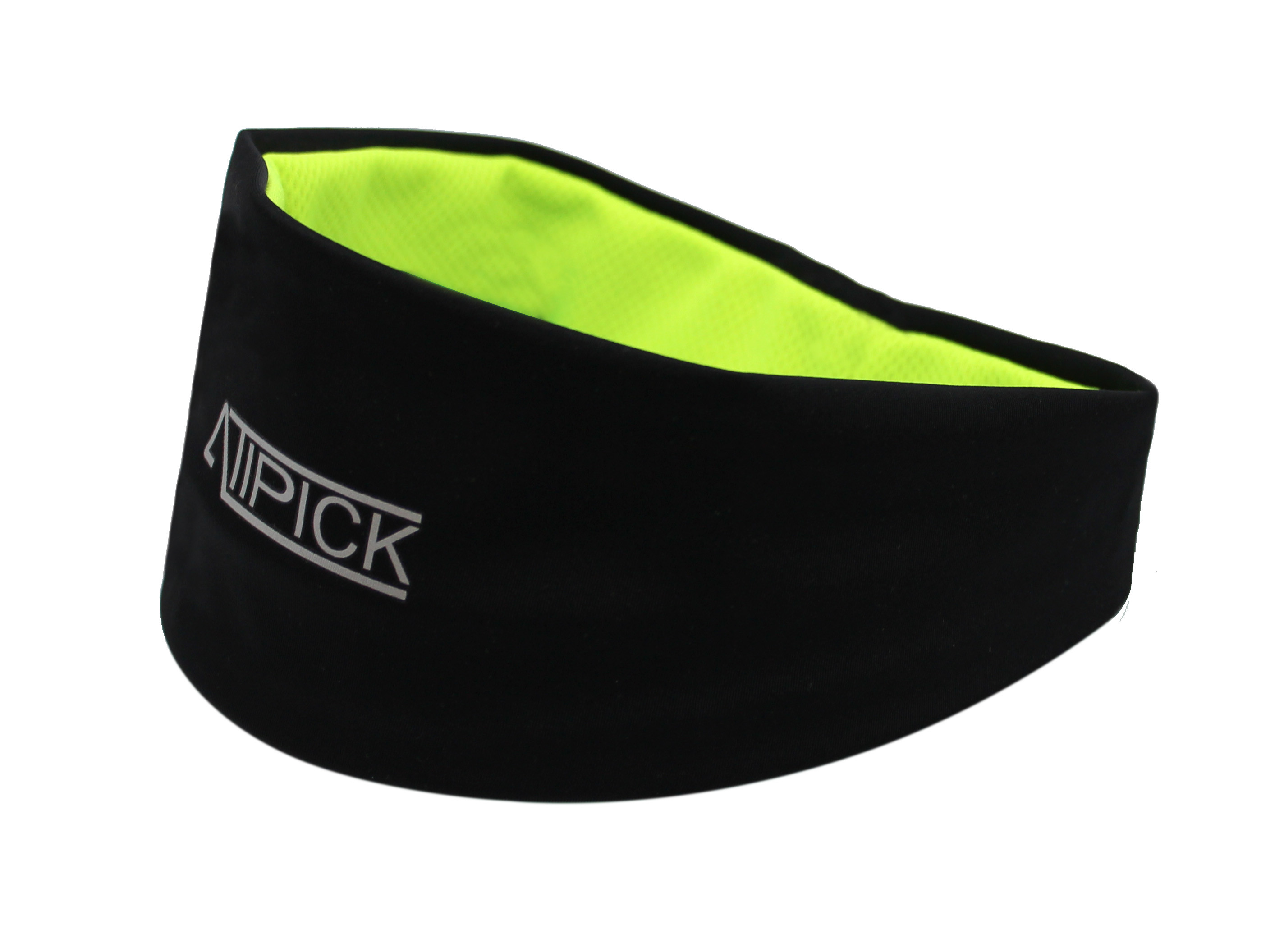 Atipick Cinta De Pelo Para Running Poliéster Negro/amarillo Fluor Atipick Cinta De Pelo Para Running Poliéster Negro/amarillo Fluor