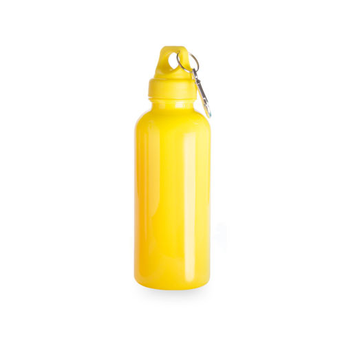 Atipick Bidón Plástico 600 Ml Con Mosquetón Amarillo Atipick Bidón Plástico 600 Ml Con Mosquetón Amarillo