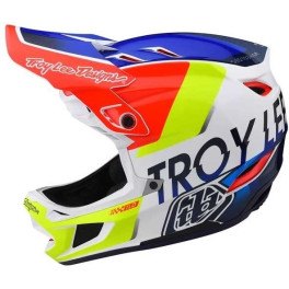 Troy Lee Designs D4 Composite Helmet Qualifier White/blue Xl - Casco Ciclismo