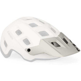 Met Visera Para Casco Terranova Blanco/bronce Mate