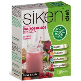 Siken Diet Batido de Frutos Rojos y Maca 5 sobres x 20 gr Siken Diet Batido de Frutos Rojos y Maca 5 sobres x 20 gr