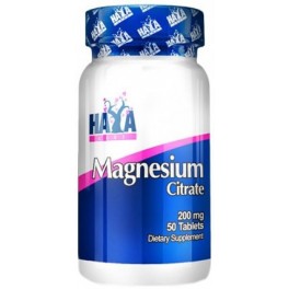Haya Labs Citrato de Magnesio 200 mg 50 tabs