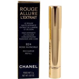 Chanel Rouge Allure L'extrait Lipstick Recharge Rose Invincible-824 1 U Unisex