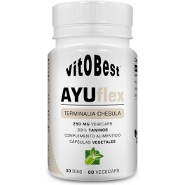 Vitobest Ayuflex 60 Végécaps - Puissant Anti-inflammatoire Inhibe les Enzymes COX-1, COX-2 et 5-LOX