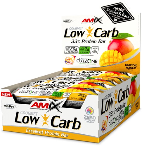 Amix Low-Carb 33% Protein Bar - Barrita Proteica 15 barritas x 60 gr Amix Low-Carb 33% Protein Bar - Barrita Proteica 15 barritas x 60 gr