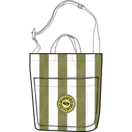 Quiksilver Mochila The Bold Stripe Bag Calliste Gr Bold Linen Stripes