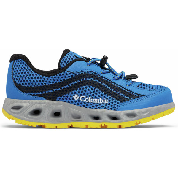 Columbia Childrens Drainmaker Iv Stormy Blue Deep Yellow