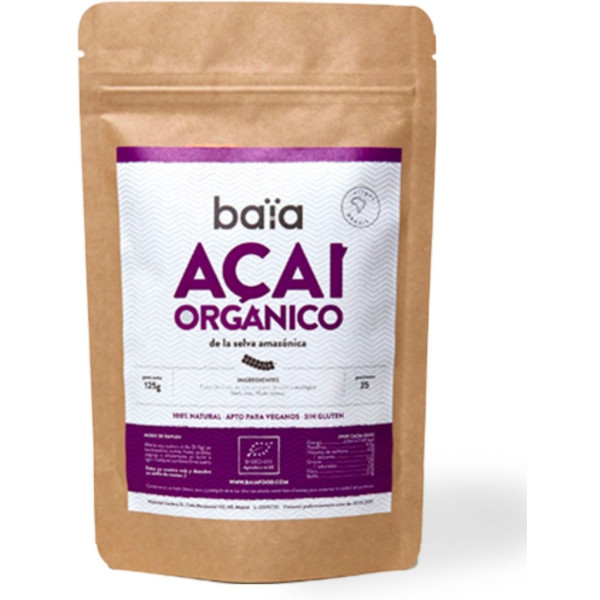 Baïa Food Acai Organico 125g Sabor Frutos Rojos