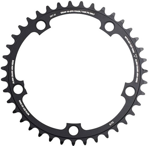 Sram Plato Road Red 39 Dientes Yaw 130 Bcd 10V Negro Sram Plato Road Red 39 Dientes Yaw 130 Bcd 10V Negro