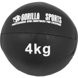 Gorilla Sports Balón Medicinal De Cuero 4 Kg