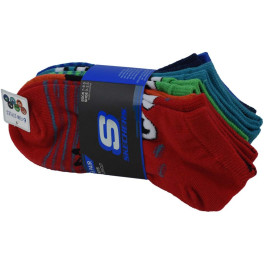 Skechers 6pk Boys Non Terry Low Cut Socks S115172-rdmt Calcetines Chico