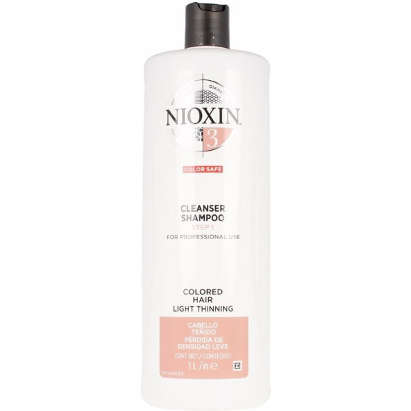 Nioxin System 3 Shampoo Volumizing Weak Fine Hair 1000 Ml Unisex