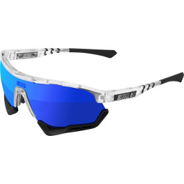 Scicon Gafas De Sol De Rendimiento Deportivo De Sports Aerotech-scn-pp Scnpp Multimirror Blue / Crystal Gloss