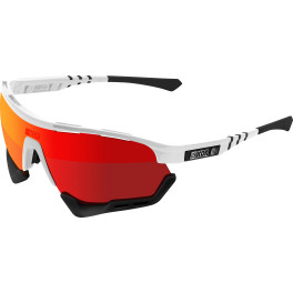 Scicon Sports Aerotech-scn-pp-xl Gafas De Sol De Rendimiento Deportivo Scnpp Multimirror Red / White Gloss