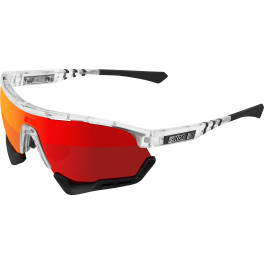 Scicon Gafas De Sol De Rendimiento Deportivo De Sports Aerotech-scn-pp-xl Scnpp Multimirror Red / Crystal Gloss