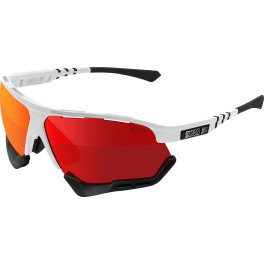 Scicon Sports Unisex Aerocomfort Scn-pp Sports Performance Sunglasses Blanco / Azul