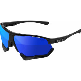 Scicon Sports Unisex Aerocomfort Scn-pp - Gafas De Sol De Rendimiento Deportivo Xl Negro / Azul