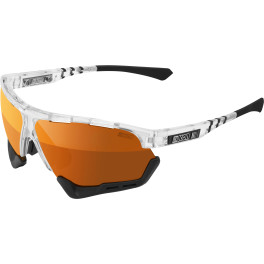 Scicon Sports Unisex Aerocomfort Scn-pp - Gafas De Sol De Rendimiento Deportivo Xl Crystal Gloss / Bronce