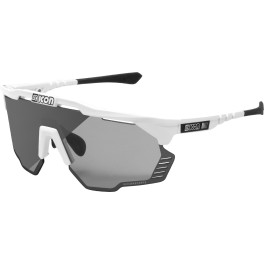 Scicon Sports Aeroshade Kunken Deportes Rendimiento Gafas De Sol Scnpp Photocromic Plata / Brillo Blanco