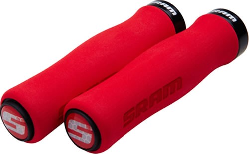 Sram Puño Locking Grip Contour Foam 129Mm Red/Blk Sram Puño Locking Grip Contour Foam 129Mm Red/Blk