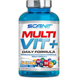 Scenit Multi Vit+ - Multivitaminas Y Minerales - 120 Perlas De Alta Potencia - Complejo Vitaminico Completo Con 24 Componentes C