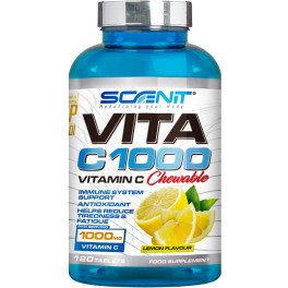 Scenit Vitamina C 1000 Mg ? Vitamina C Masticable 1000 Mg Con Sabor A Limón - Vitamina C Pura - Ayuda A Disminuir El Cansanci