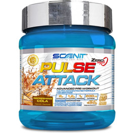 Scenit Pulse Attack - 450 G - Pre Workout Gym Con Arginina. Beta Alanina. Citrulina. Creatina. Taurina - Preentreno Gimnasio - P