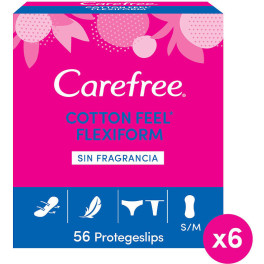 Carefree Flexiform Protector Cotton Sin Fragancia 56 U Unisex