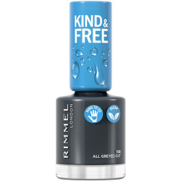 Rimmel London Kind & Free Nail Polish 158-all Greyed Out 8 Ml Unisex
