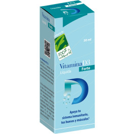 100% Natural Vitamina D3 Líquida Forte 30 Ml