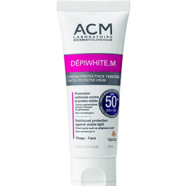 Acm Laboratories Dépiwhite Crema Solar Spf 50+ Con Color Dorado 40 Ml De Crema