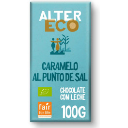Altereco Chocolate Con Leche Y Caramelo Al Punto De Sal Bio 100 G