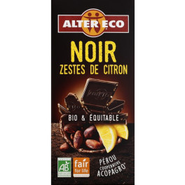 Altereco Chocolate Negro Con Limón Bio 100 G
