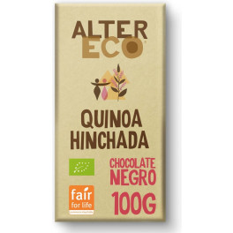 Altereco Chocolate Negro Con Quinoa Hinchada Bio 100 G