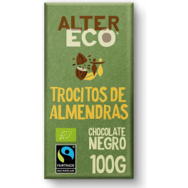 Altereco Chocolate Negro Con Trocitos De Almendras Bio 100 G