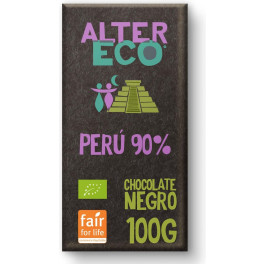 Altereco Chocolate Negro Perú 90% Bio 100 G