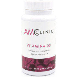 Amclinic Vitamina D3 180 Caps