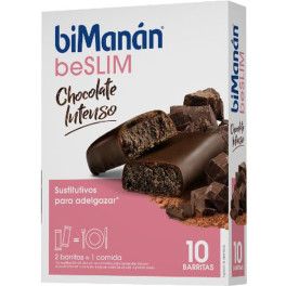Bimanan Barrita Sustitutive De Chocolate Intenso 8 Unidades