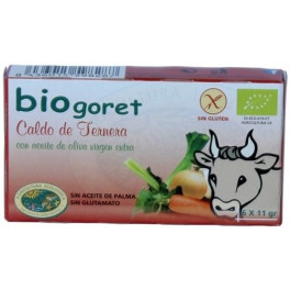 Bio Goret Caldo Vegetal Con Ternera En Cubitos Eco 6 Unidades De 11g