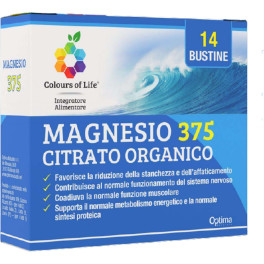 Colours Of Life Citrato Orgánico De Magnesio 375 14 Sobres (375mg)
