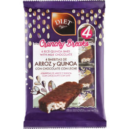 Diet-radisson Barritas De Arroz Y Quinoa Con Chocolate Con Leche 72 G