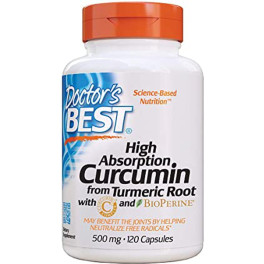 Doctors Best Curcumina Con Complejo C3 Y Bioperine 500 Mg 120 Caps
