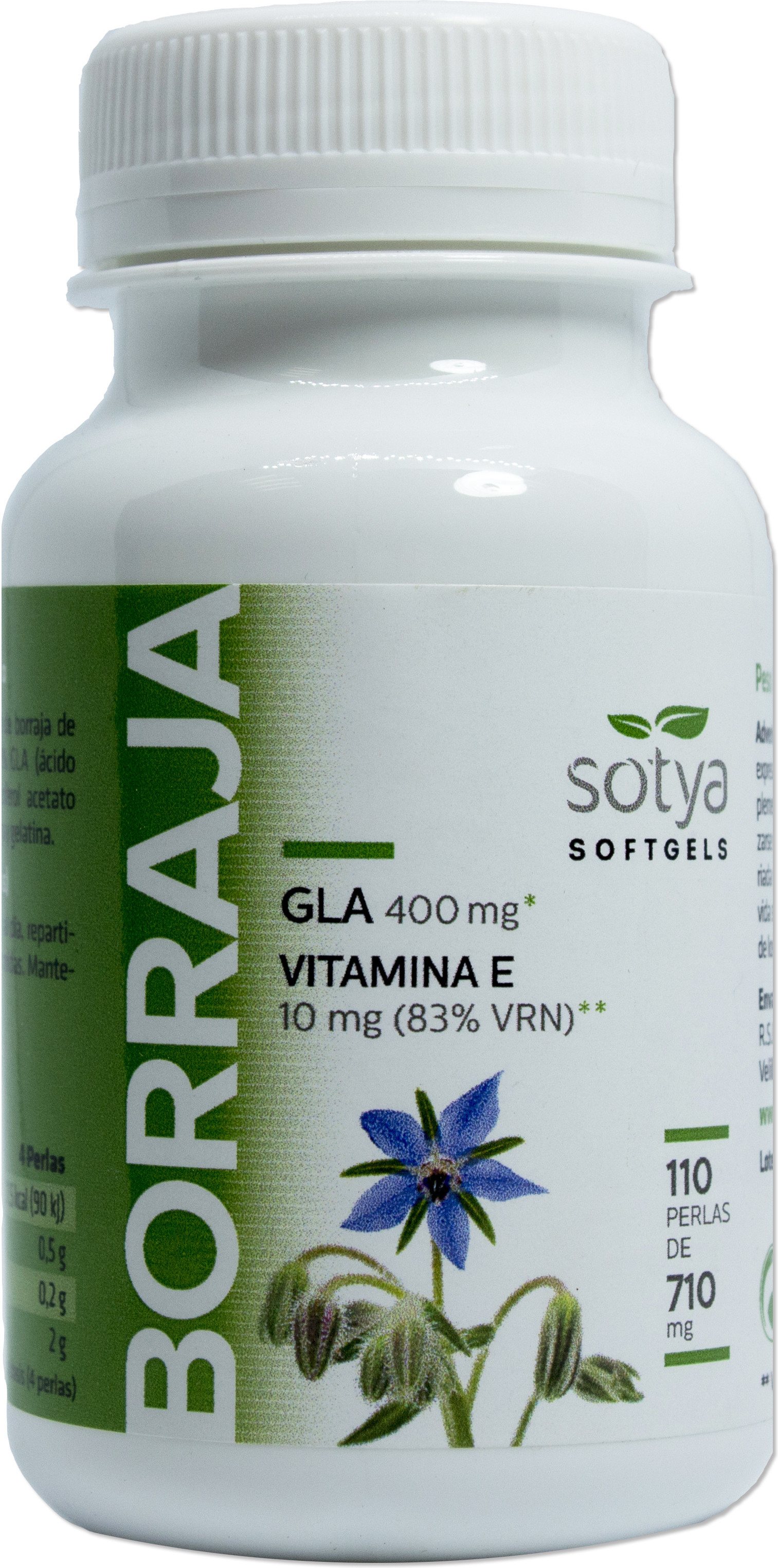 Sotya Borraja + Vit E 110 Perlas De 710 Mg Sotya Borraja + Vit E 110 Perlas De 710 Mg