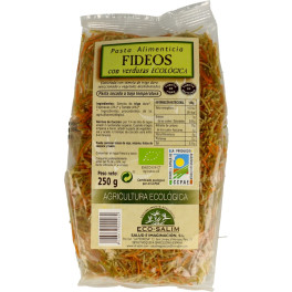 Eco Salim Fideos Finos De Verduras Bio 250 G