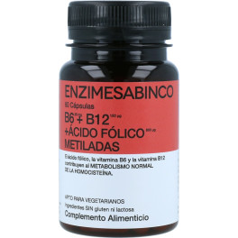 Enzimesab Vitaminas B6 + B9 + ácido Fólico Metiladas 60 Caps
