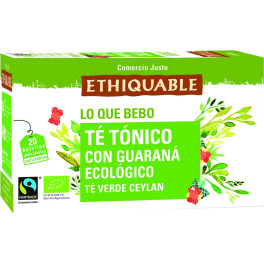 Ethiquable Té Verde Tónico Con Guaraná Eco 20 Unidades